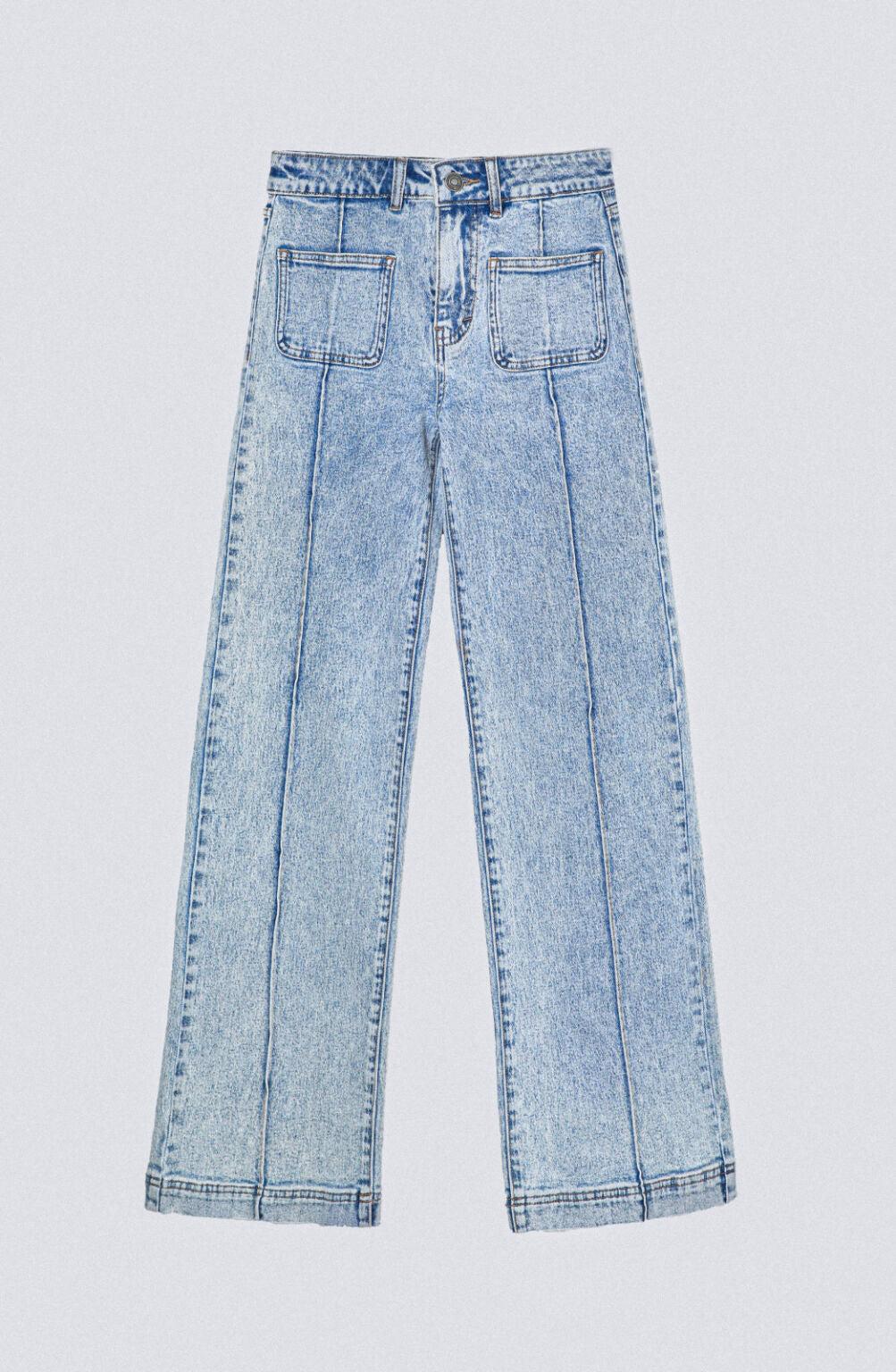 Pantalón Wide Leg Pocket Blue