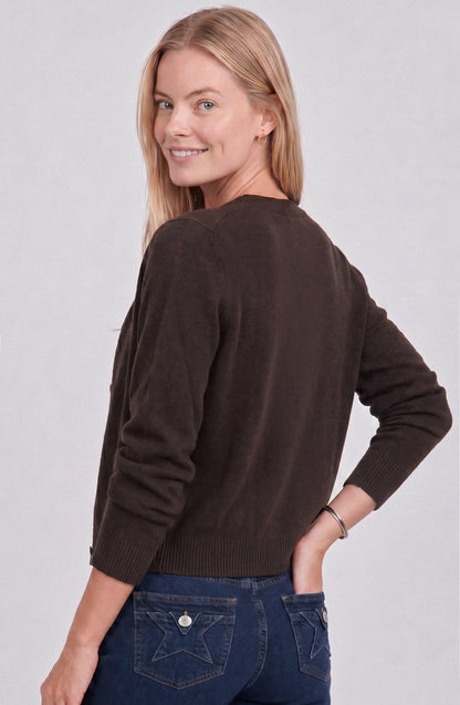 Cardigan Botones Brown