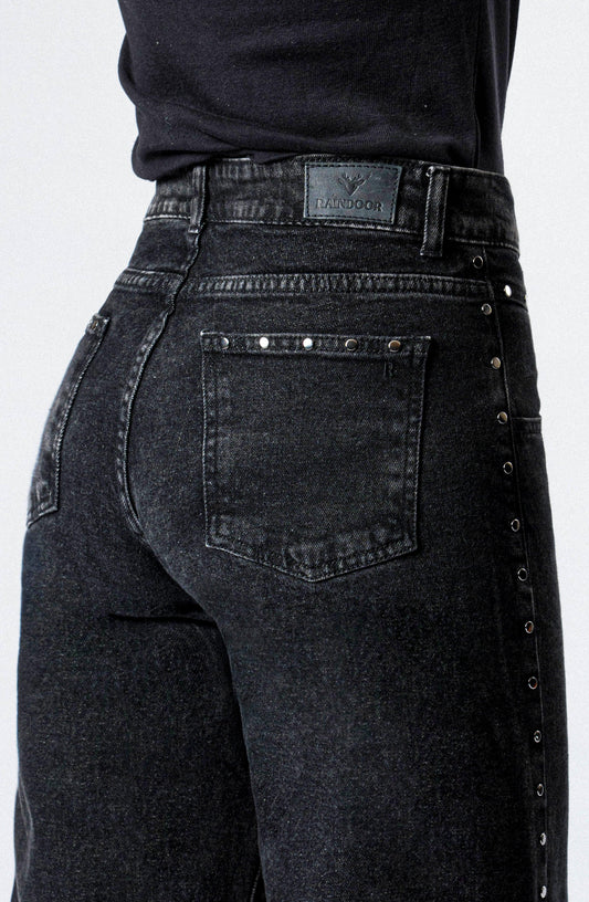 Pantalón Tachas Frontales Black