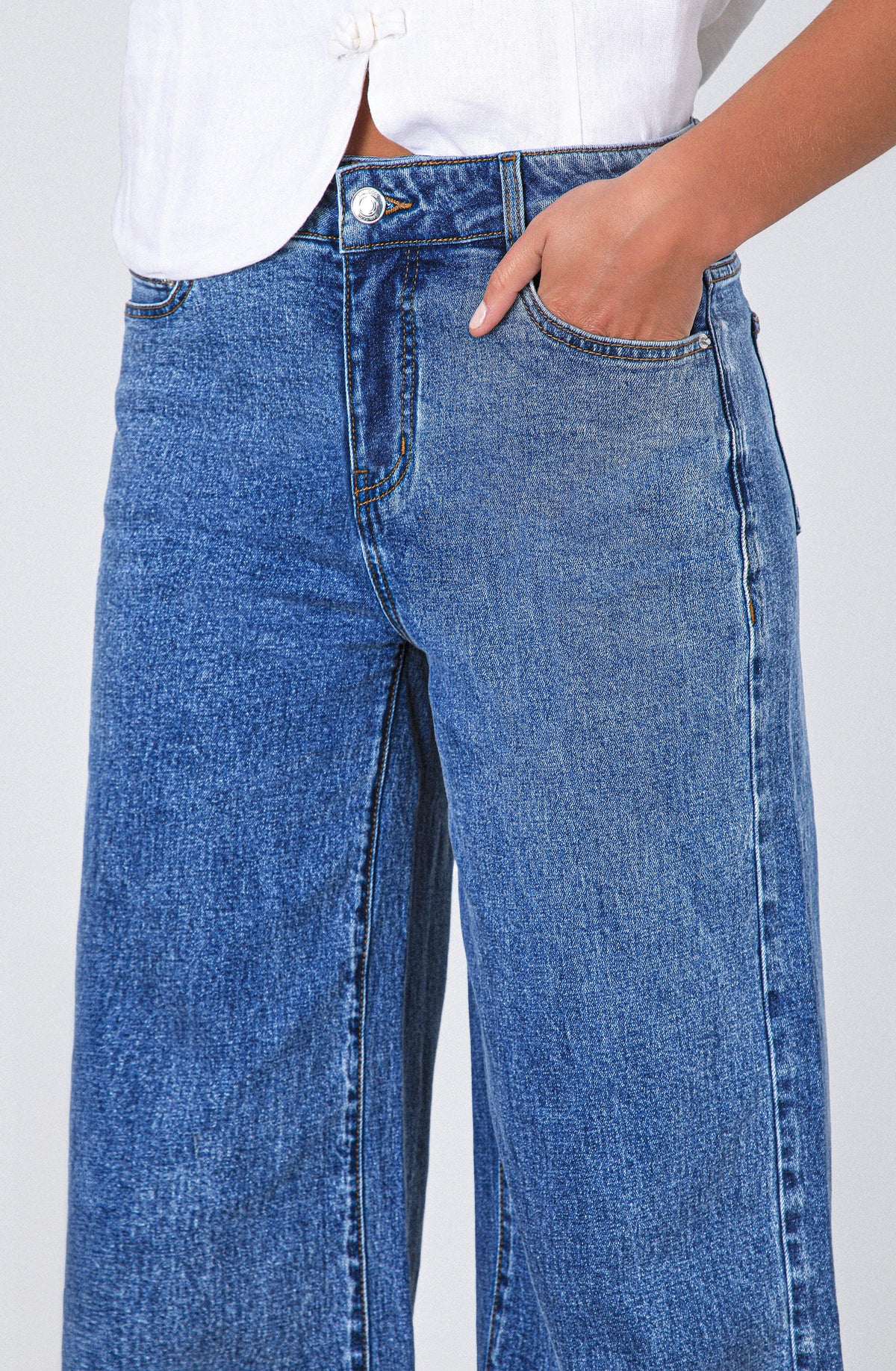 Pantalón Low Rise Blue