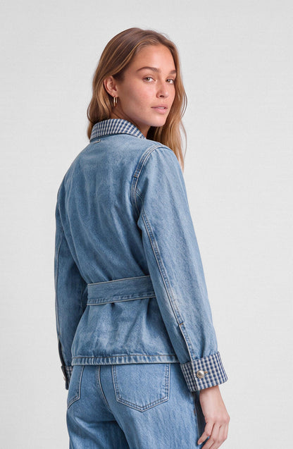Campera Detalle Print Blue