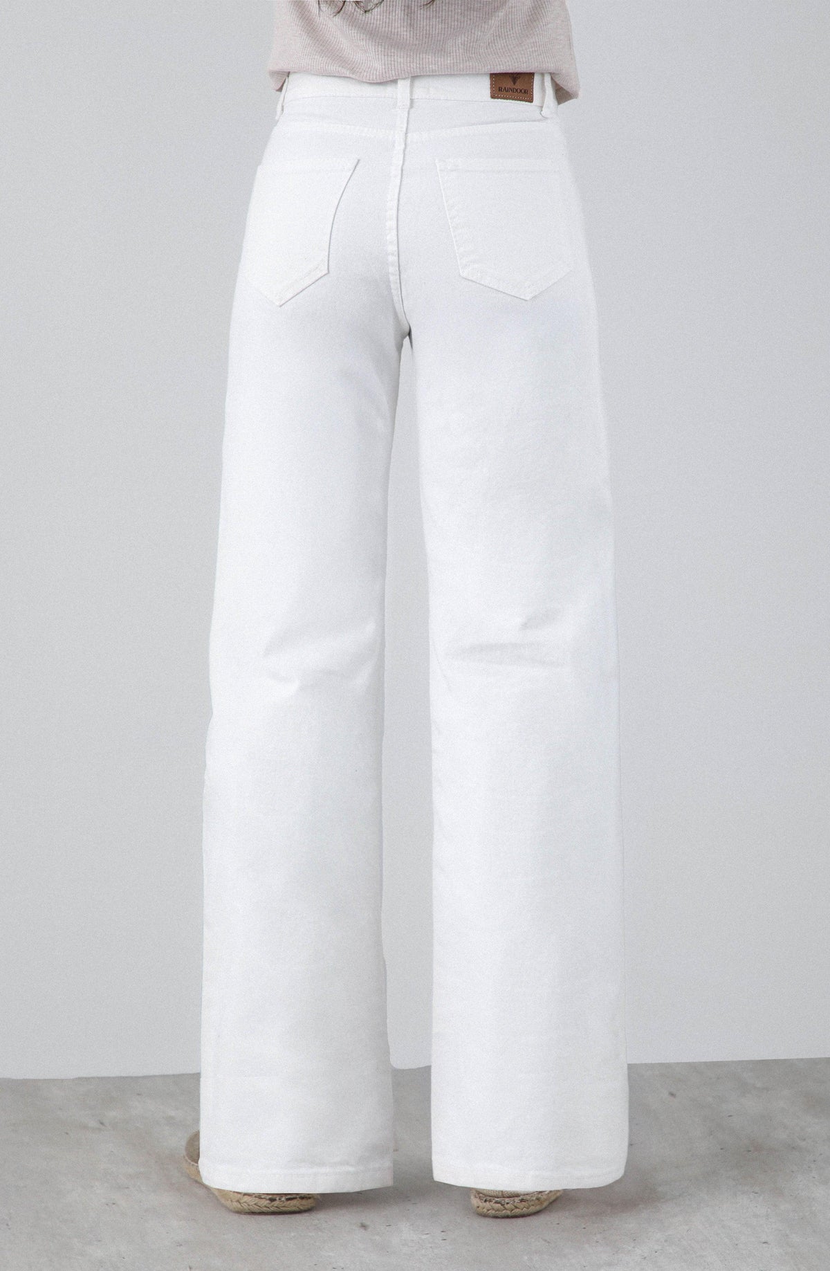 Pantalón Dibujo Flores White