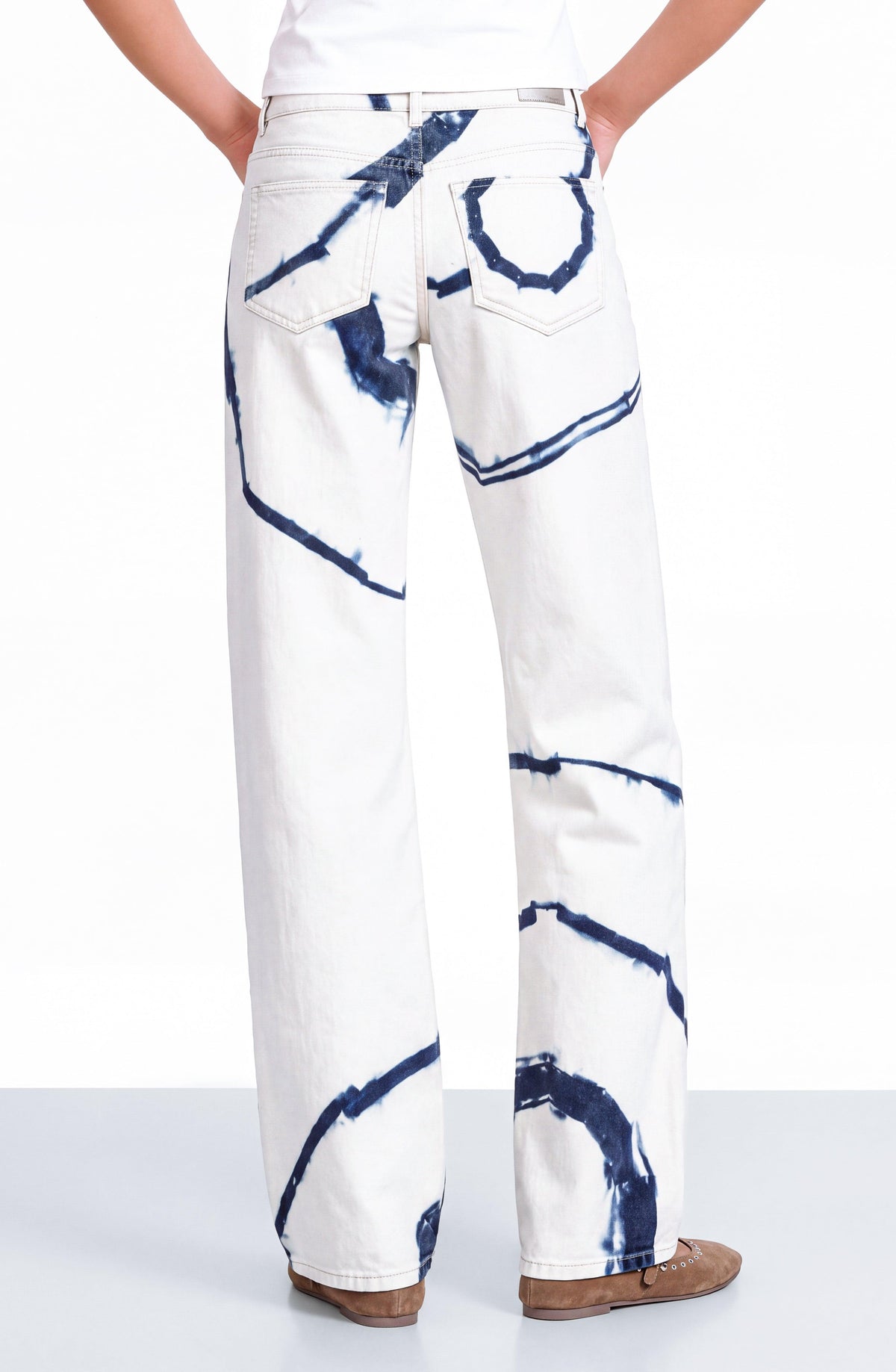 Pantalón Tie Dye White