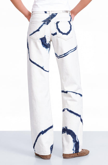 Pantalón Tie Dye White