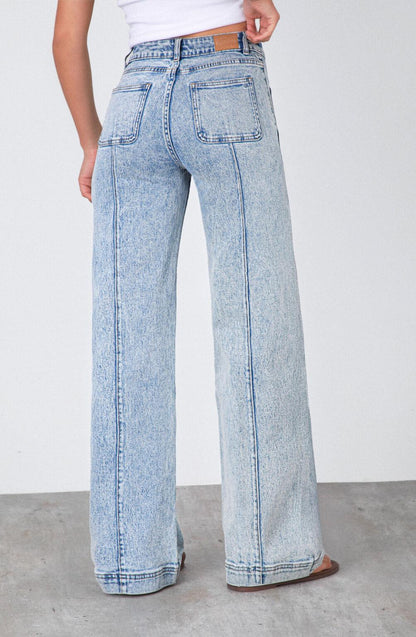 Pantalón Wide Leg Pocket Blue