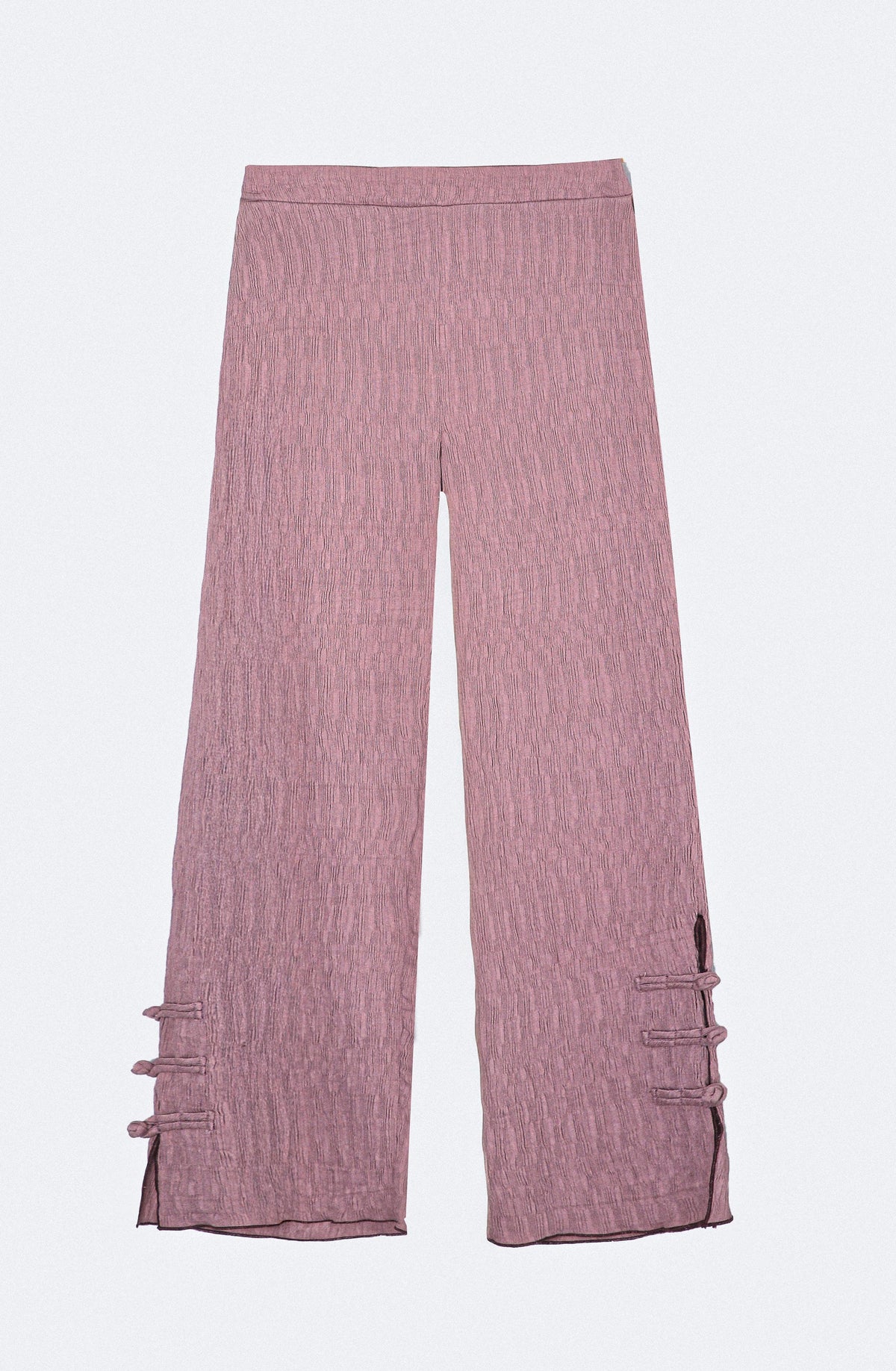 Pantalón Abertura Botón Lateral Rose