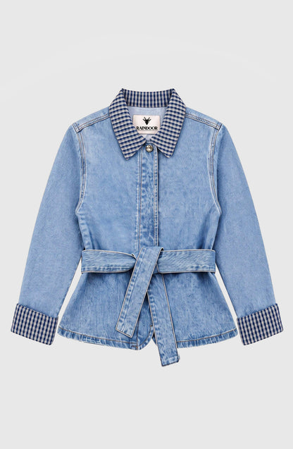Campera Detalle Print Blue